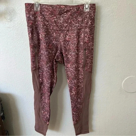 Athleta Rainer High Rise Tight Leggings Sandstone Brown purple 1X XL plus size - Picture 5 of 15